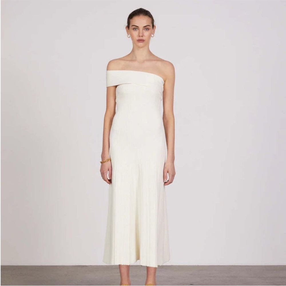 Anna Quan // Brea Off the Shoulder Maxi White Dress